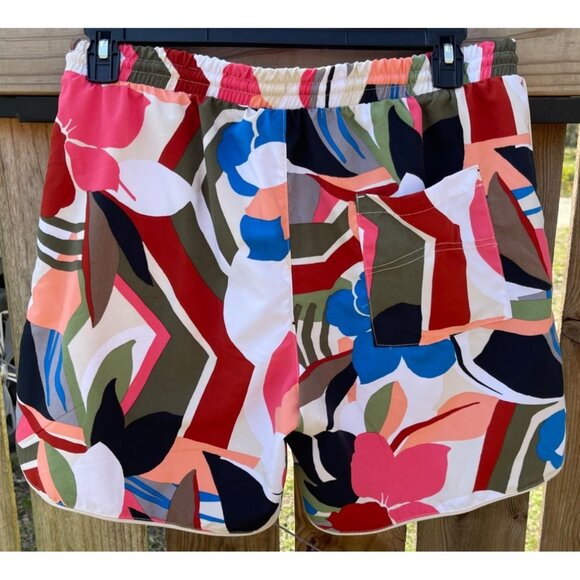 No Boundaries Mens Abstract Floral Print Swim Shorts M 32-34" 7" Inseam - Picture 2 of 8